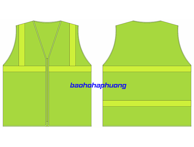 Áo lưới phản quang kéo khóa 5