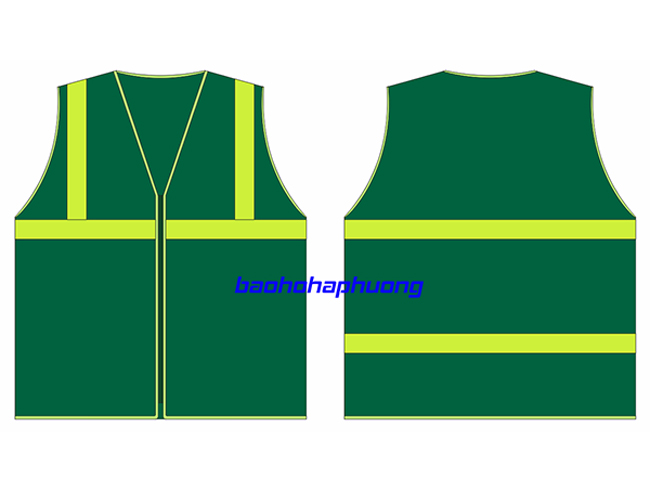 Áo lưới phản quang kéo khóa 6