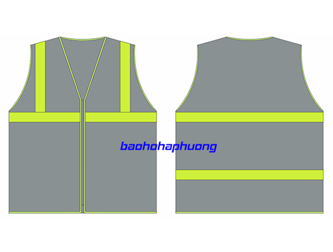 Áo lưới phản quang kéo khóa 7
