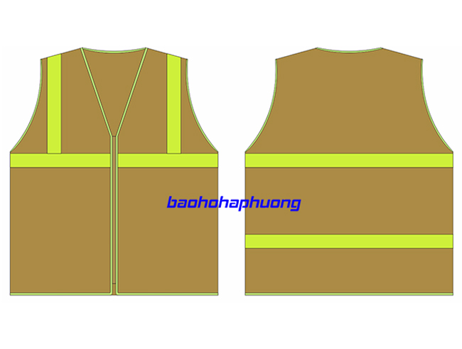 Áo lưới phản quang kéo khóa 8
