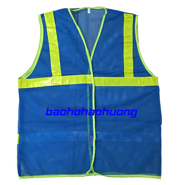 Áo lưới phản quang màu xanh dương hà nội