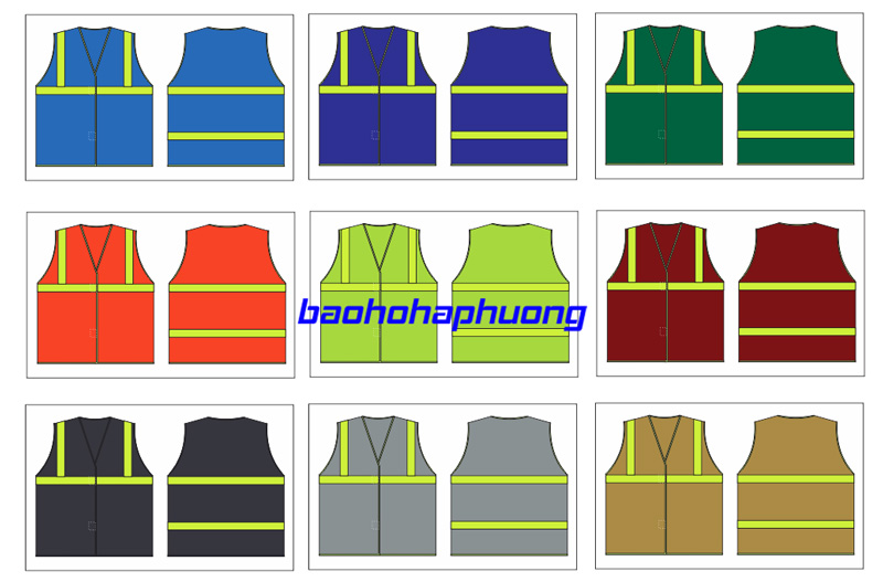 Áo lưới phản quang nhám dính 9