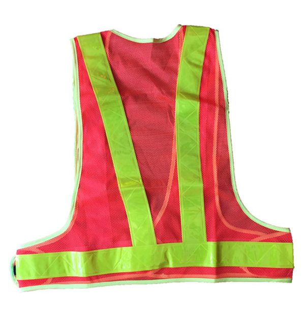 áo phản quang chữ a màu cam 1