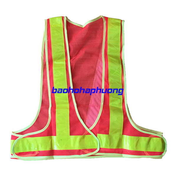 áo phản quang chữ a màu cam