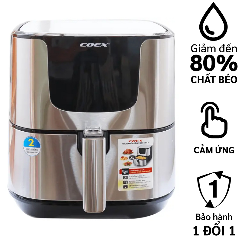 Nồi chiên không dầu điện tử cao cấp 5 lít Coex AFC-3118