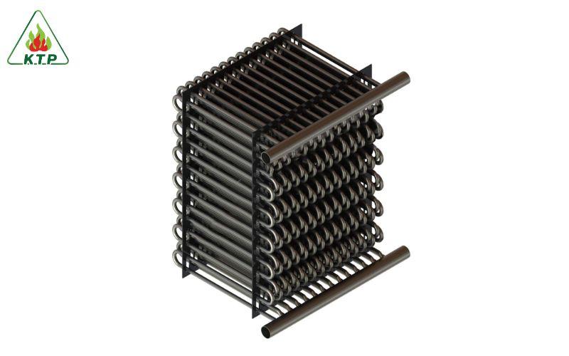 Bộ hâm nước sử dụng nhiệt từ khói thải để nâng nhiệt độ nước, tăng hiệu suất đốt và tiết kiệm nhiên liệu