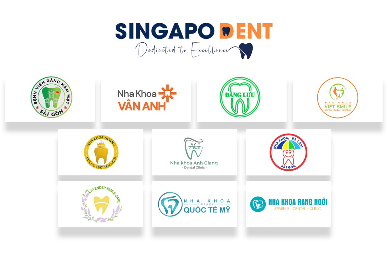 SingapoDent là đối tác tin cậy của các hệ thống phòng khám răng hàm mặt lớn: Răng Hàm Mặt Sài Gòn, Nha khoa Vân Anh, Nha Khoa Lạc Việt Intech, Nha khoa Đăng Lưu, Nha Khoa Việt Smile, ...
