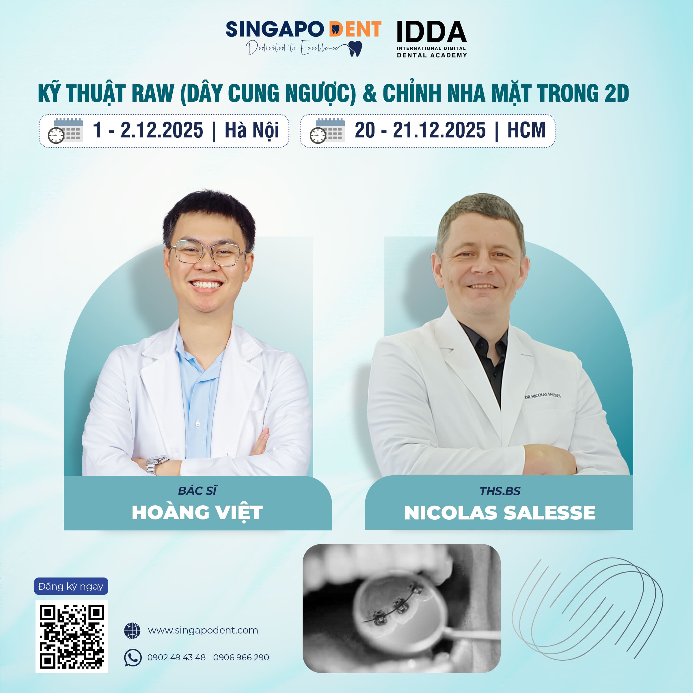 KỸ THUẬT RAW (DÂY CUNG NGƯỢC) & CHỈNH NHA MẶT TRONG 2D