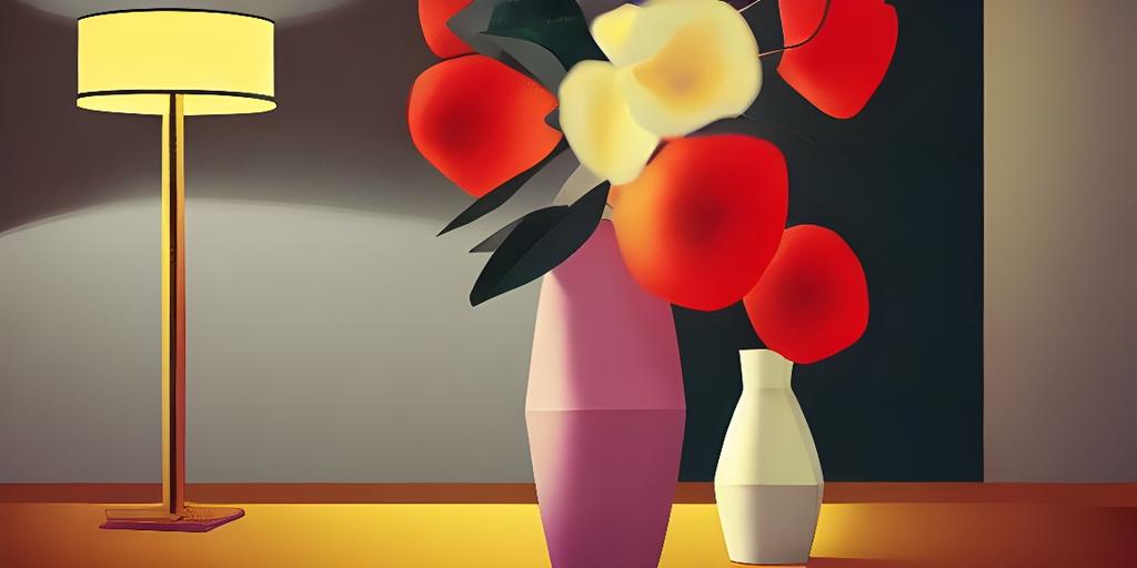 Bình hoa gốm dáng trụ