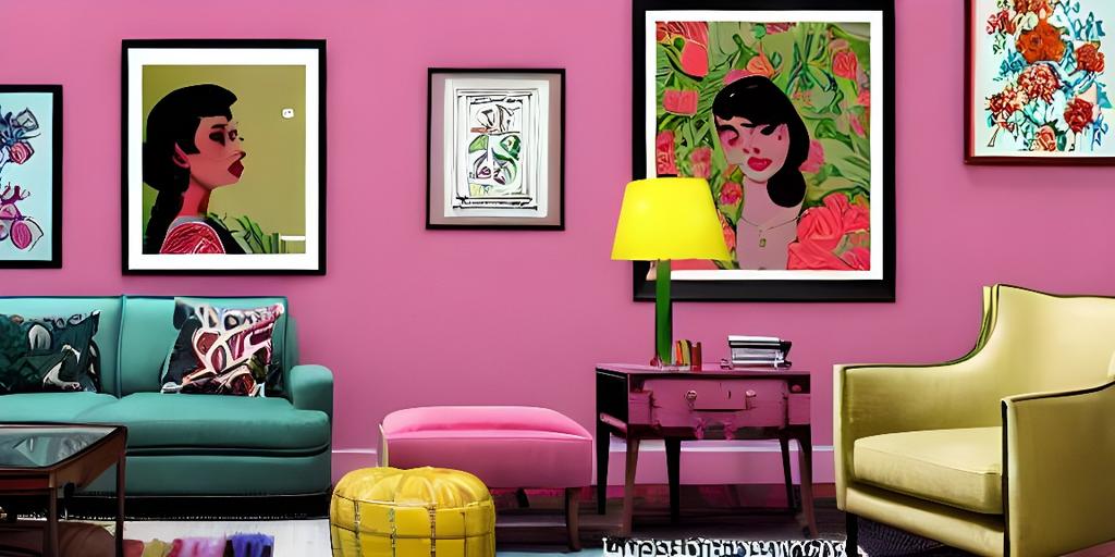 Phòng khách trang nhã với bình hoa gốm đẹp