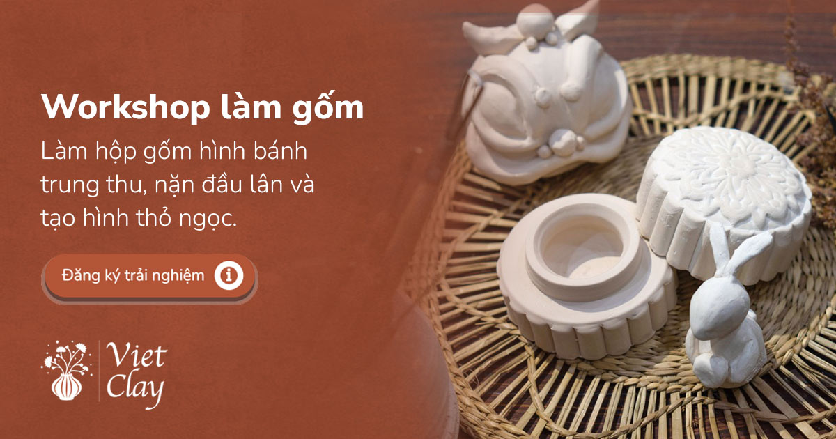 Trải Nghiệm Làm Gốm Tạo Hình Bánh Trung Thu, Nặn Đầu Lân & Thỏ Ngọc 02