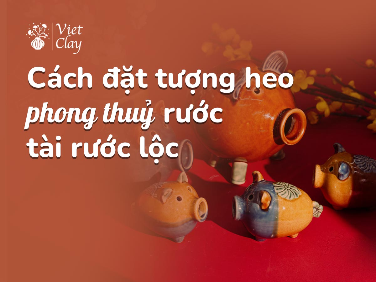 TƯỢNG HEO PHONG THUỶ TÀI LỘC | LỢN THẦN TÀI GỐM SỨ