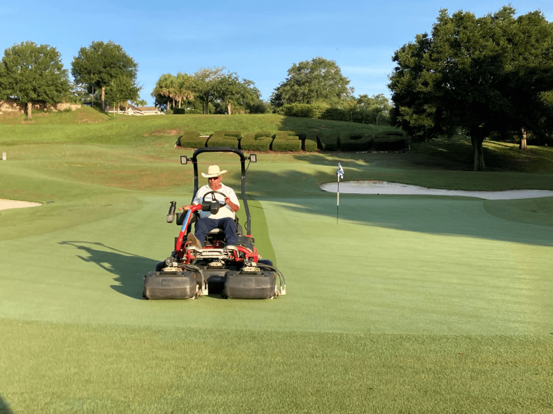 Làm mới sân golf để có vùng green hoàn hảo