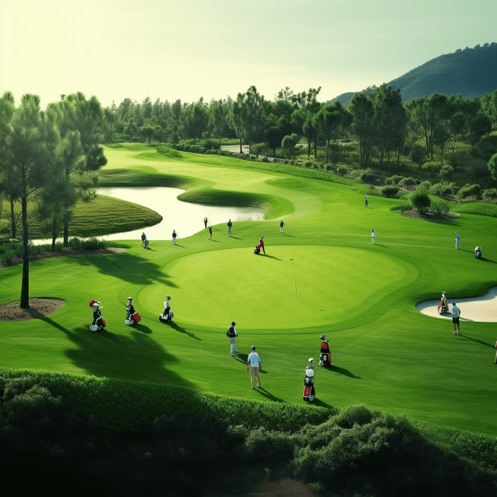 cỏ sân golf nhân tạo