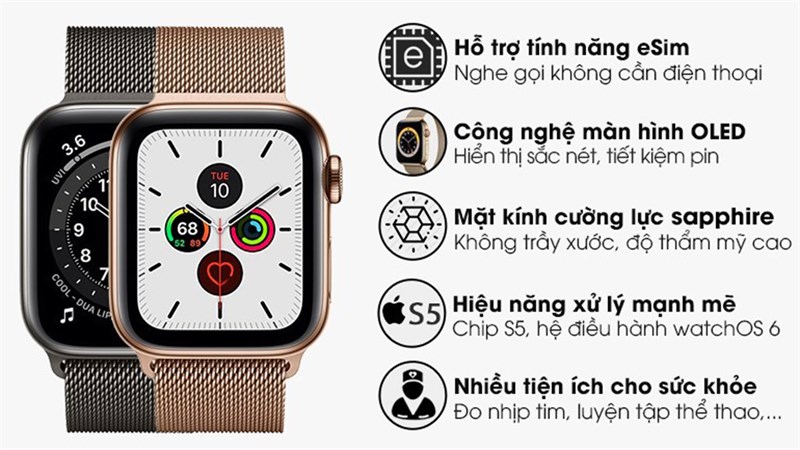 Top 10 đồng hồ thông minh Apple Watch điện tử giá rẻ