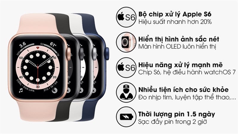 Top 10 đồng hồ thông minh Apple Watch điện tử giá rẻ