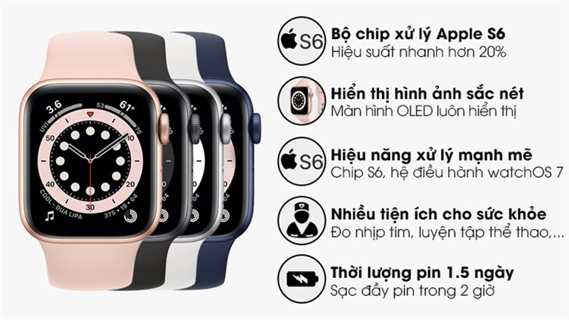 Top 10 đồng hồ thông minh Apple Watch điện tử giá rẻ