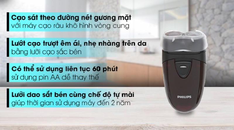 Cách sử dụng máy cạo râu điện Philips PQ206