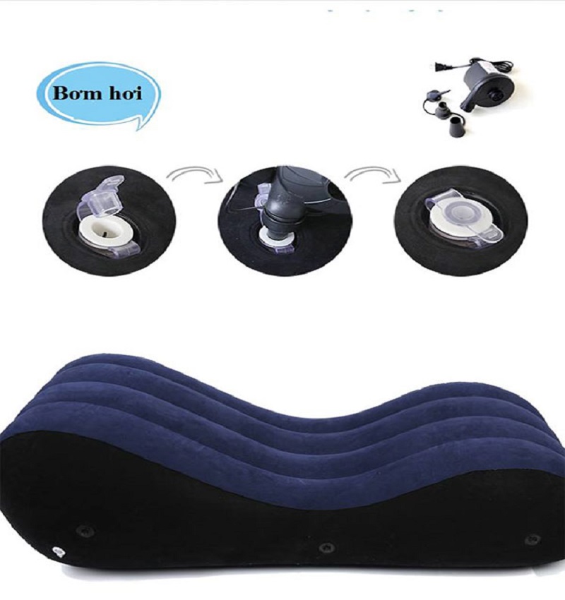 Ghế Tình Yêu Kèm Bơm Hơi Điện 2 Chiều Cao Cấp