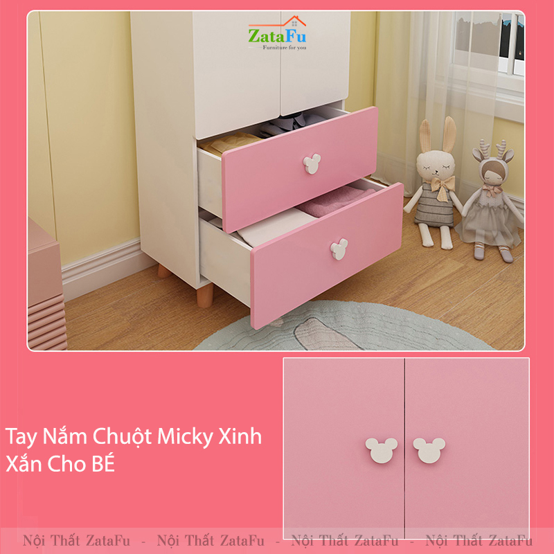 Tủ quần áo đơn giản cho bé