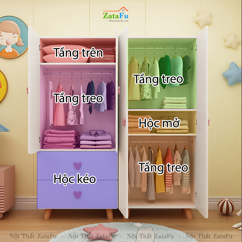 Tủ quần áo trẻ em hiện đại