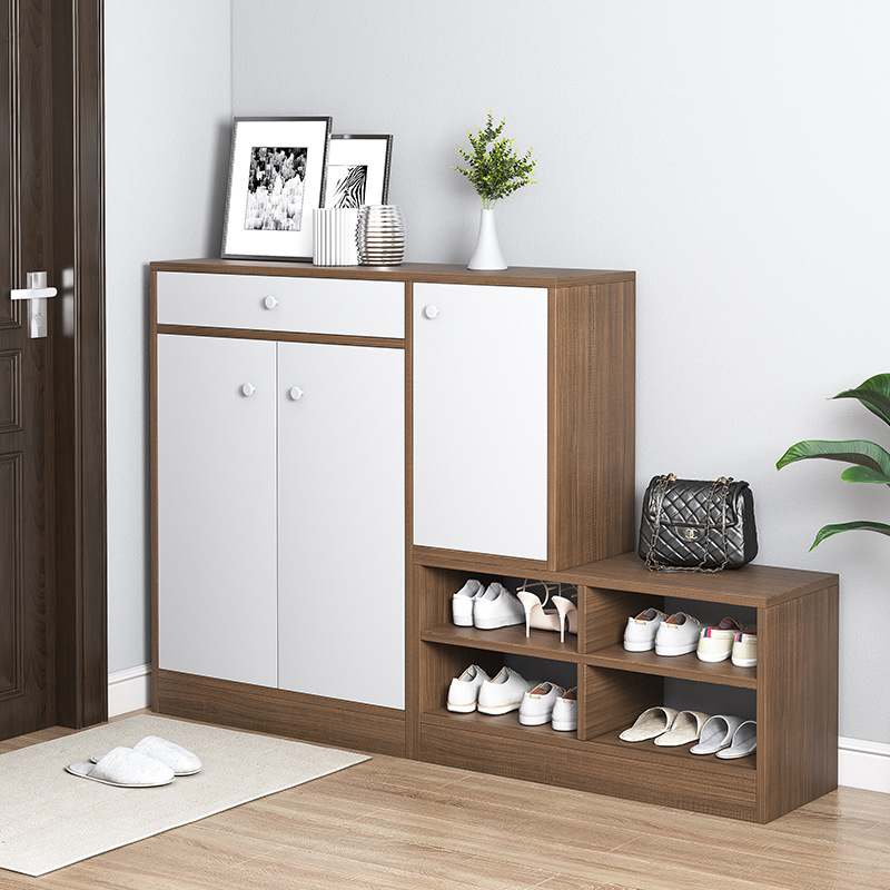 tủ giày lớn kèm kệ trang trí