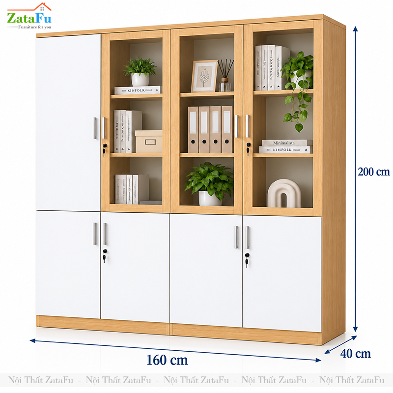 Thông Số Của Tủ Trang Trí Tủ Đựng Hồ Sơ Tài Liệu TUTT-84 ZataFu