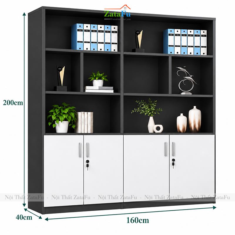 Thông Số Của Tủ Trang Trí Tủ Đựng Hồ Sơ Tài Liệu TUTT-85 ZataFu