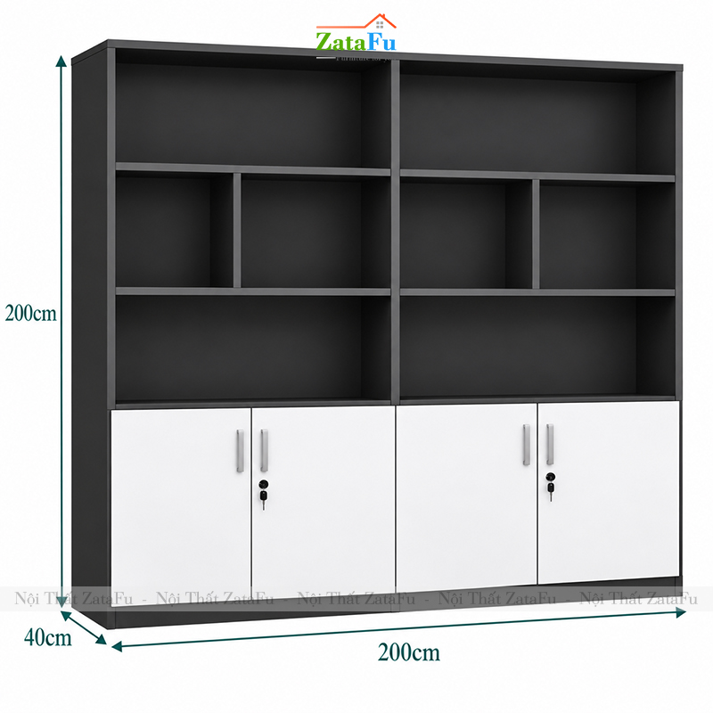 Thông Số Của Tủ Trang Trí Tủ Đựng Hồ Sơ Tài Liệu TUTT-85 ZataFu