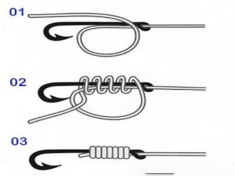 Cách buộc dây thẻo vào lưỡi câu khi buộc thẻo câu đài