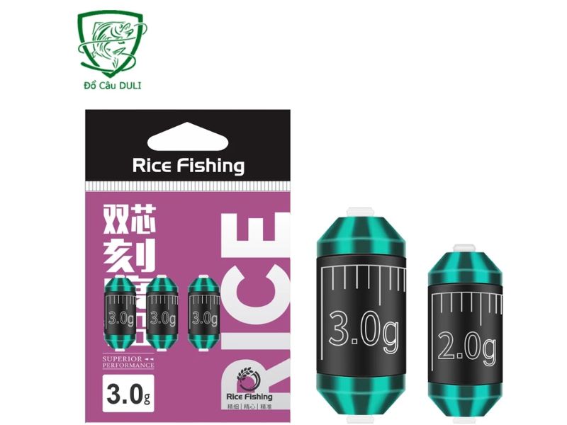 Cần câu đài kết hợp chì câu đài