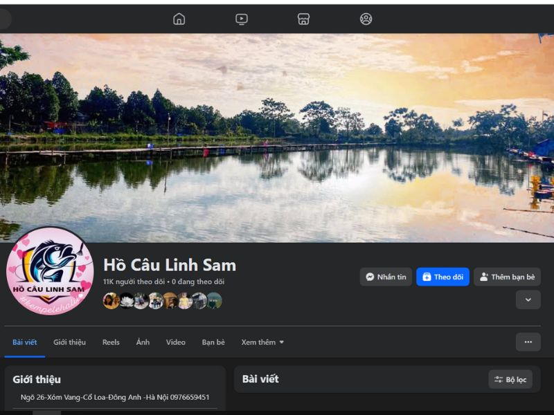 Hồ câu cá chép Linh Sam