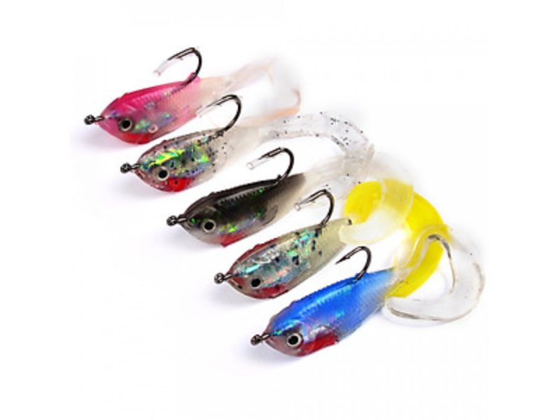 Mồi câu cá bằng cao su phù hợp với các hình thức câu lure và câu lục