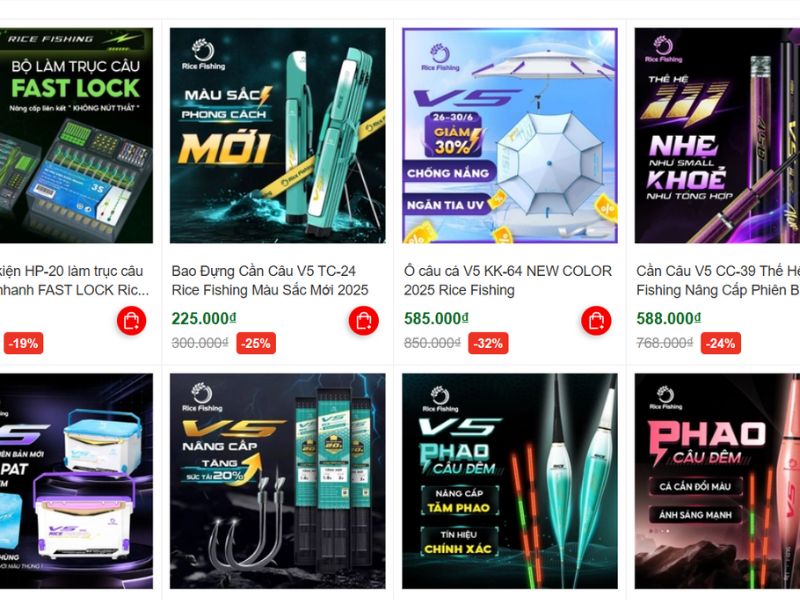 Nhập sỉ đồ câu Rice Fishing với lượng mẫu mã đa dạng