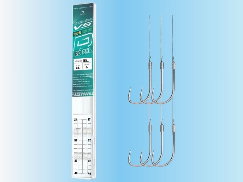 Thẻo đôi sử dụng hai lưỡi câu, giúp tăng khả năng bắt trúng cá