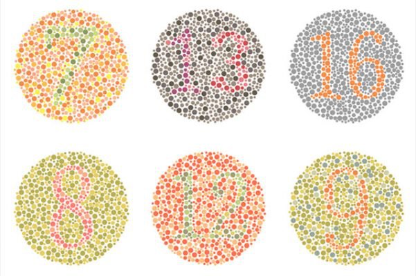 kiểm tra test mù màu để biết khả năng nhận dạng màu sắc của bạn