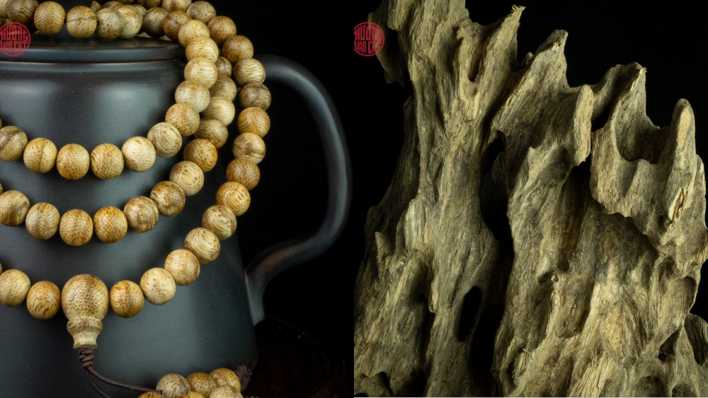 vòng trầm hương 108 hạt 7 li đẹp