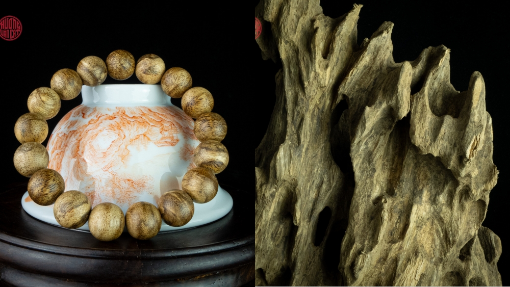 vòng trầm rục bông 12 li cho nam