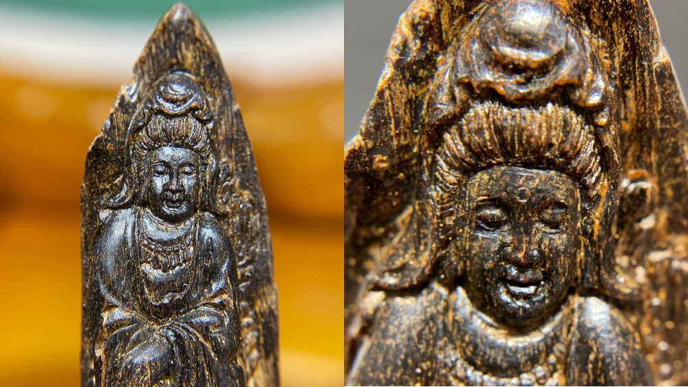 mặt trầm chìm khắc Quan Âm