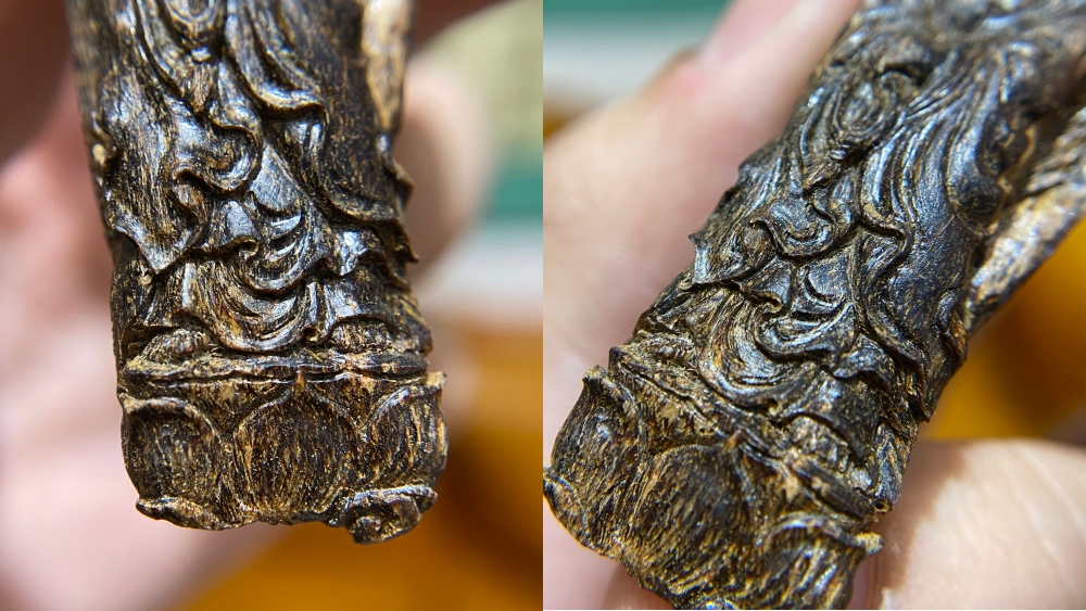 mặt trầm chìm khắc Quan Âm