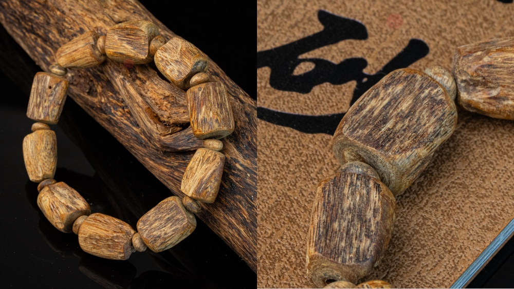 vòng trầm bông chìm hạt tự nhiên hiếm có