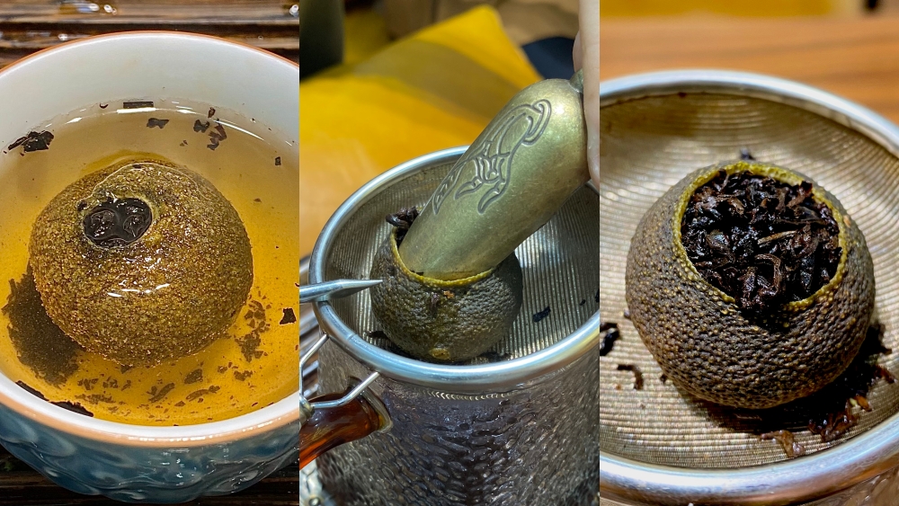 khai trà phổ nhĩ quýt