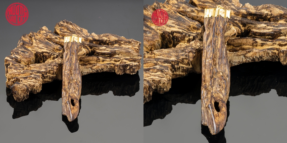 MẶT TRẦM CHÌM BỌC VÀNG DẠNG TỰ NHIÊN