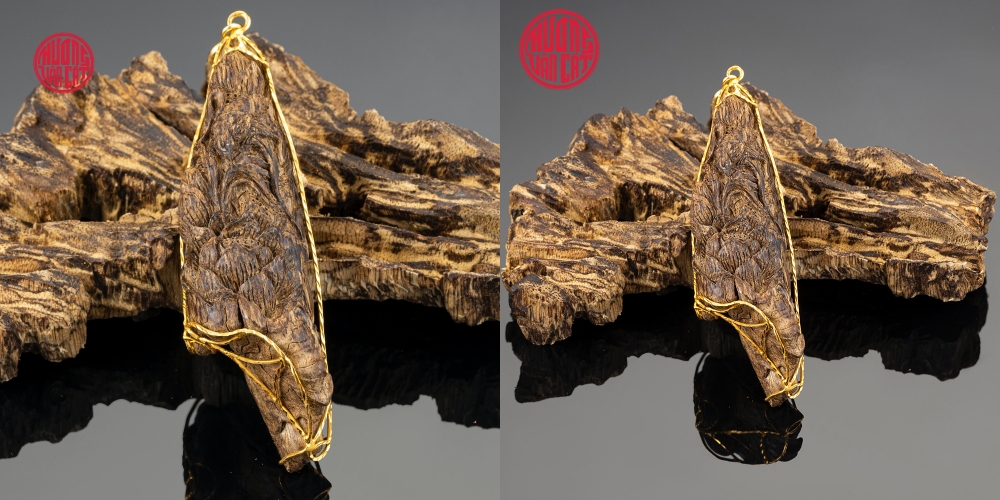 MẶT TRẦM CHÌM KHẮC SEN CAO CẤP