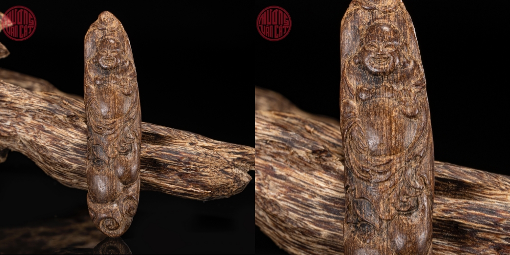 mặt trầm rục chìm khắc di lặc