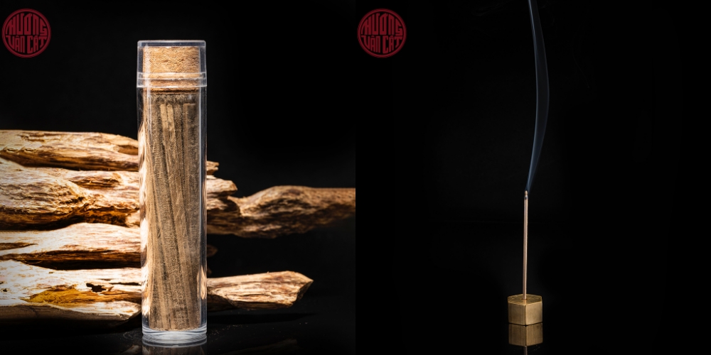 nhang trầm không tăm nén nguyên chất 100%