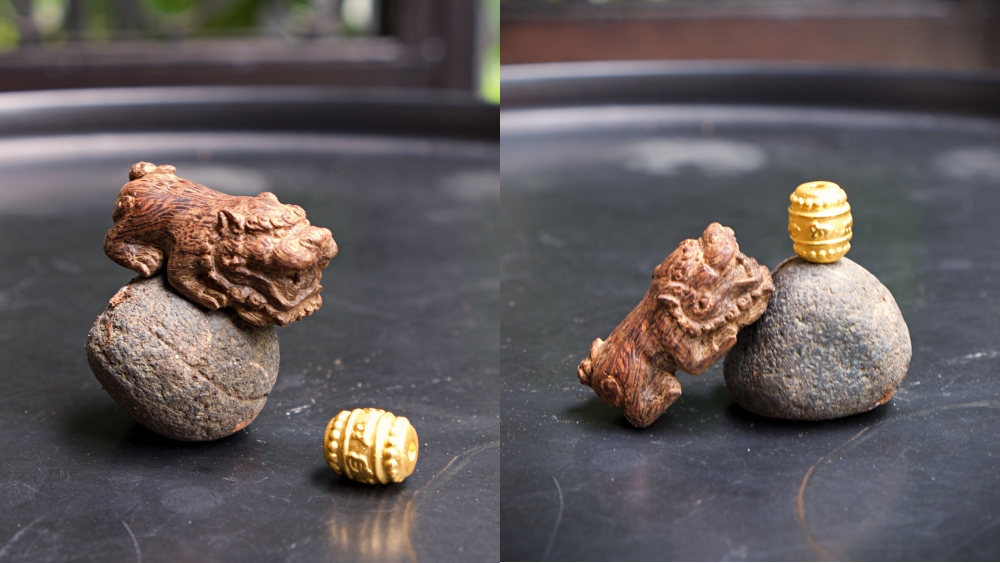 mặt trầm hương khắc Tỳ Hưu cao cấp