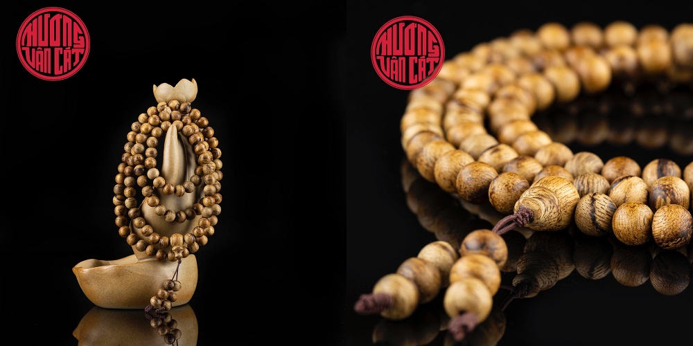 vòng trầm 108 hạt 8 li banh Indo