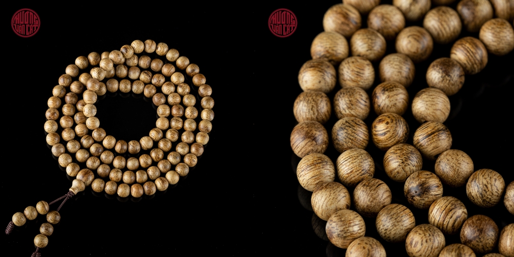 vòng trầm 108 hạt Tốc dầu già Việt Nam 6 li