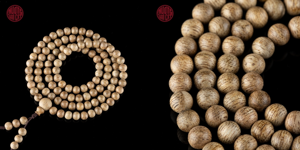 vòng trầm 108 hạt 6 li tốc Việt già